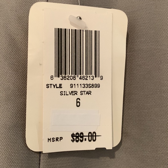 INC NEW pure silk silver evening pants 6 women - Picture 2 of 8